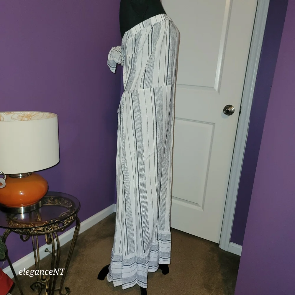 NY & Co. SoHo Street  Black and White Striped Women's Dress Sz: XL NWT - Picture 5 of 12